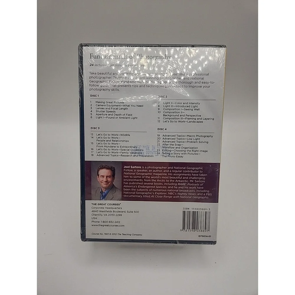 The Great Courses Fundamentals of Photography  DVDs & Guidebook Book NEW SEALED